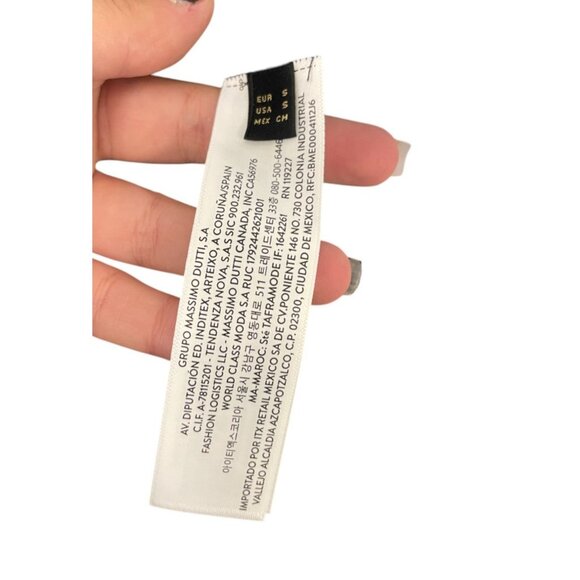 Massimo Dutti Organza Blouse Top Shirt S Small Gray Mulberry Silk 5159/869 NWT - Picture 8 of 13